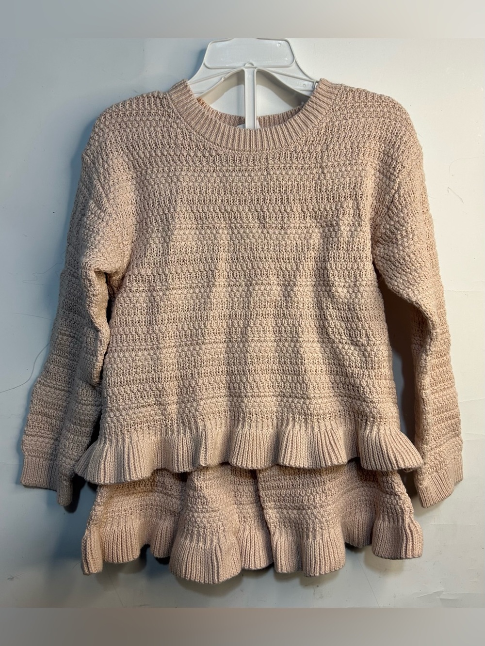 Baby Gap Knit Pink Sweater and Shorts Set Girls Size 3T